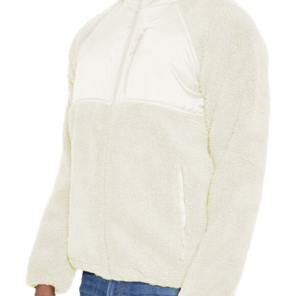 FULL ZIP SHERPA FLEECE JACKET - Picture 1 of 3